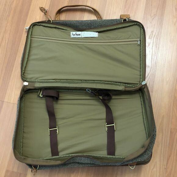 Vintage Hartmann Tweed Tote Walnut 20x12x9 MISSING STRAP - Picture 11 of 16